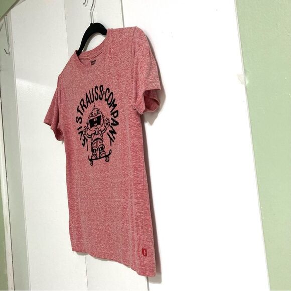 LEVI Strauss Cry baby on Skateboard Red White Black Graphic Tshirt Youth Large - Picture 3 of 12